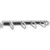 IT-BUDGET 1U 19 inch kabelstyringspanel med børsteliste og 4 bagmonterede metal-kabelclips, lysegrå 90ITBKDFPMBV1HEG