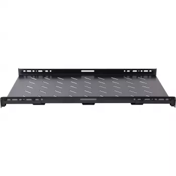 Rockstable RS19-SFH79 1U 19 inch fast hylde til tung last, SPCC-stål, sort, 60 kg bæreevne