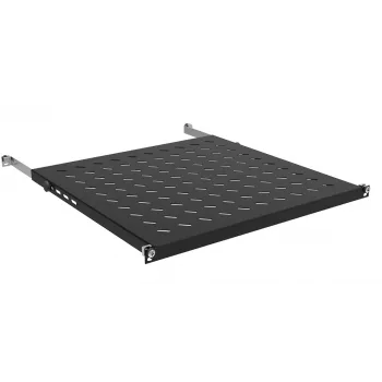 IT-BUDGET 19 inch fast rackhylde 0,5U 450 mm dybde 80 kg sort 12WZ82648003450161
