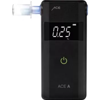 ACE OF SWEDEN ACE A Alcohol Tester Black 0.00 to 4.00 ‰ Alarm, Display, Countdown Function 107059