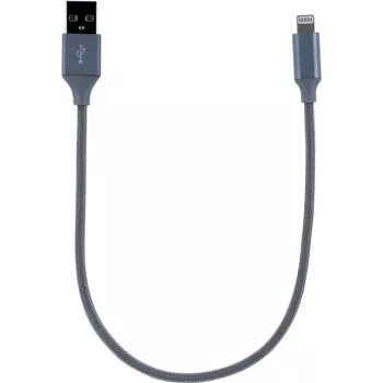 CYOO Lightning lade- og datakabel 30cm sølv
