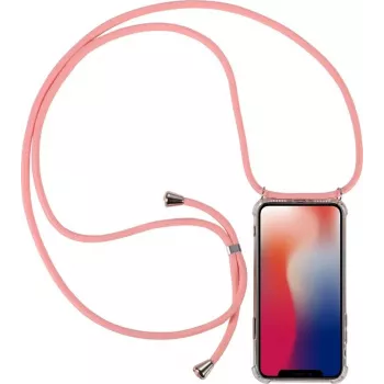 CYOO Necklace Case+ mobilkæde til Samsung Galaxy S10+ – Rosa silikone CY121047