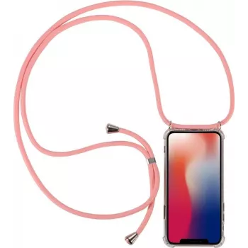 CYOO halskæde-cover med håndrem til Huawei P30 – Rosa silikone CY121035