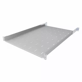 IT-BUDGET 19 inch fast rackhylde lysegrå 750 mm dybde 40 kg 90ITB19FB750G