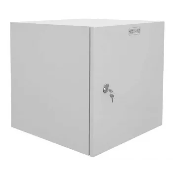 IT-BUDGET 19 inch vægskab netværksskab Easy, ståldør, 15U, 600x600 mm, lysegrå 90RR19CWV1566MG