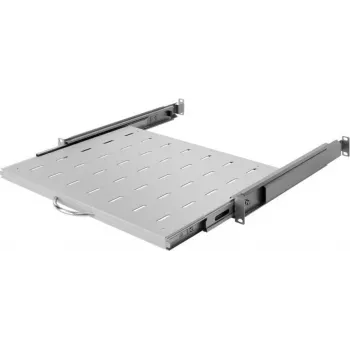 IT-BUDGET 19 inch udtrækshylde, fuld udtræk, 30 kg belastning, 350 mm dybde, lysegrå (90ITBAFB350G)