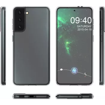 CYOO Ultra Slim silikonecover til Samsung Galaxy S21 (SM-G991F) - transparent CY122243