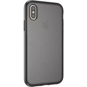 CYOO Dot Back silikonehylster til Apple iPhone XS Max - transparent/sort
