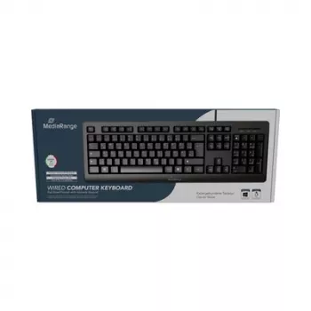MediaRange MROS109-IT kabelt USB 2.0 QWERTY italiensk tastatur, sort