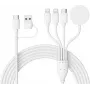 CYOO CY606 4-i-2 Multi-ladekabel Universal / USB-C / Watch – sort
