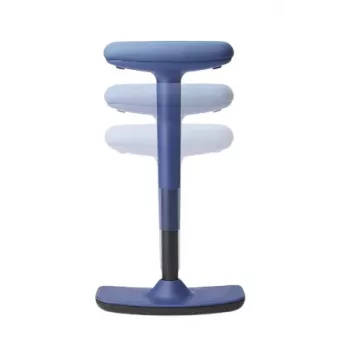 TRENDOFFICE BY DAUPHIN TO SWIFT kontorstol drejestol, blåt stof, poleret aluminiumsstel 9299KOBFWKOBS73GSR10UGS165014