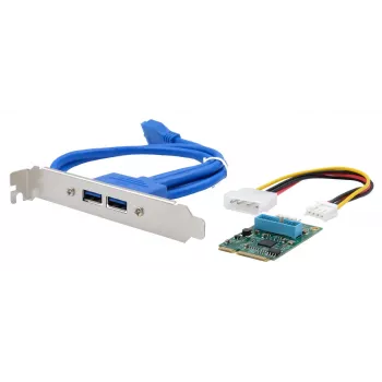 EXSYS EX-48010-3 Mini PCIe USB 3.2 Gen 1-kort med 2 tilslutninger (NEC)