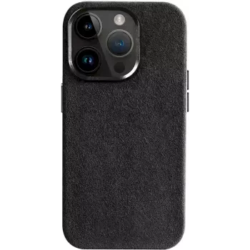 CYOO Alcantara etui til iPhone 15 Pro sort (CY123274)