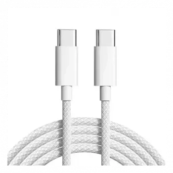 Cyoo Cotton USB-C til USB-A-kabel 1 m – flettet, 3A opladning og datasynkronisering (CY123446)