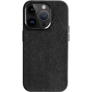 CYOO Alcantara etui til iPhone 16 Pro – sort CY123617