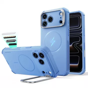 ESR Cyber Tough Kickstand MagSafe iPhone 17 Pro Max / 18 Pro Max lyseblå