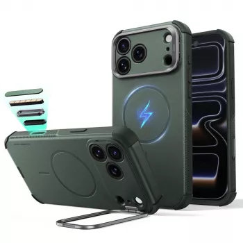 ESR Cyber Tough Kickstand MagSafe cover til iPhone 17 Pro Max / 18 Pro Max grøn