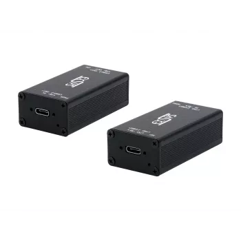 EXSYS EX-1502HMVS industriel 1-port USB-C 3.2 Gen 1 til USB-A adapter med 15KV ESD-overspændingsbeskyttelse, DIN-skinne-montering, 9-48V DC