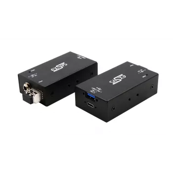 EXSYS EX-1448MM 2-port USB 3.2 Gen1 extender over multimode-fiberkabel op til 300 m
