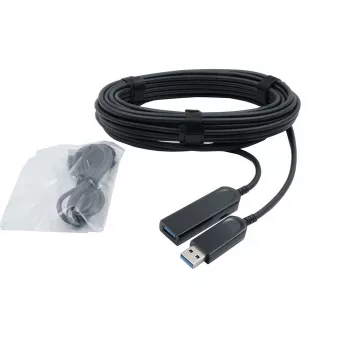 EXSYS USB 3.2 Gen1 Active Optical Cable (AOC), 20m, USB-A til USB-B, sort EX-K1692