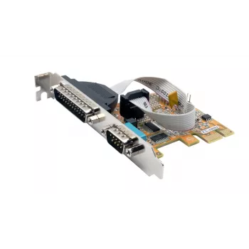 EXSYS EX-44083 PCIe 2-port RS-232 serielt kort, ASIX AX99100, DB9, low profile
