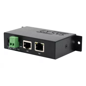 EXSYS EX-6008POE Gigabit PoE++ injector, 60W, IEEE 802.3bt, 48-57V DC klemrække-indgang, DIN-skinne-/vægmontage