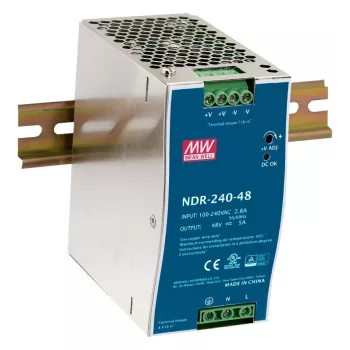 EXSYS Meanwell 240W DIN-skinne-strømforsyning 48V/5A - NDR-240-48 (EX-6976)
