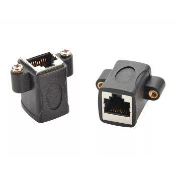EXSYS EX-49306 Cat.5e RJ45 hun-til-hun keystone-adaptermodul, sort