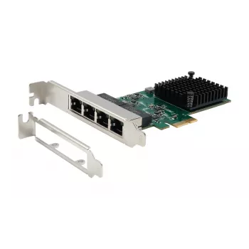 EXSYS EX-60104 Quad 1 Gigabit Ethernet PCIe x1-kort (Realtek RTL8111H)