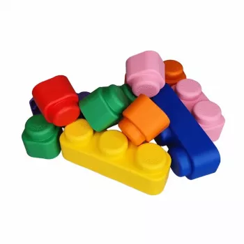 Gerardo's Toys GT3105 bløde byggeklodser sæt, 42 dele, EVA-skum, flerfarvet, til børn fra 12 måneder