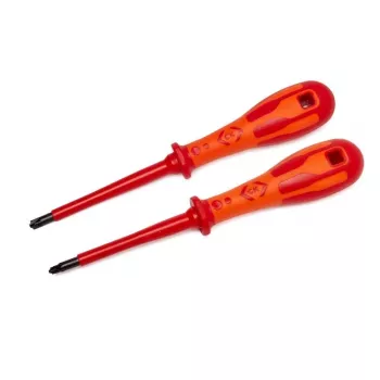 C.K T49146 Dextro VDE Modulo Screwdriver Set, 2 Pieces, Modulo Tips Size 1 and 2, VDE 1000 V Insulated