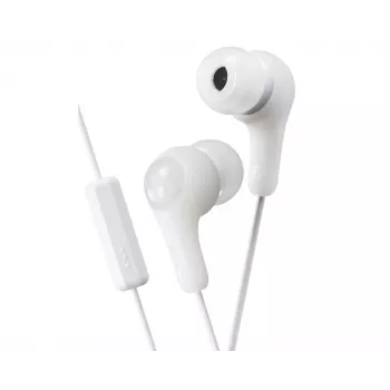 JVC Gumy Plus in-ear-hovedtelefoner med mikrofon, hvid