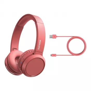 Philips TAH4205RD/00 on-ear Bluetooth-hovedtelefoner, rød