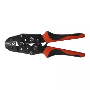 C.K Tools T3697A ratchet-crimptang til uisolerede kabelsko 1-10 mm²