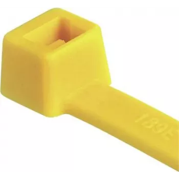 HellermannTyton T50R kabelbinder, polyamid 6.6, gul, 200 mm x 4,6 mm, 100-pak 111-04805