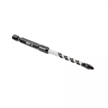 C.K Tools T3115 060 6 mm Tile Drill Bit with Tungsten Carbide Tip, 105 mm Length, 1/4 inch Hex Shank, 40CR Steel