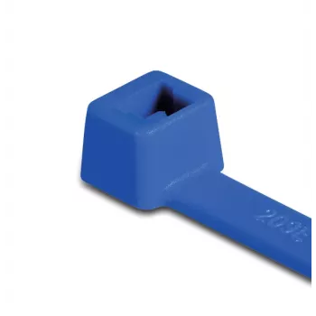 HellermannTyton T30R-PA66-BU blåt kabelbånd, 150mm x 3,5mm, 100-pak 111-03008