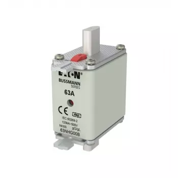 Eaton 63NHG00B NH-sikringsindsats 63 A 500 V AC gG størrelse 00 med mekanisk indikator (3-pak)