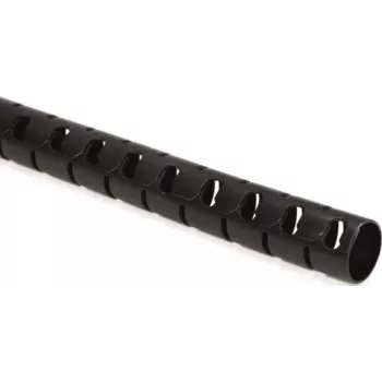 HellermannTyton HWPP25/2-BK spaltet korrugeret rør, 25 mm nominel diameter, sort, 25 m længde
