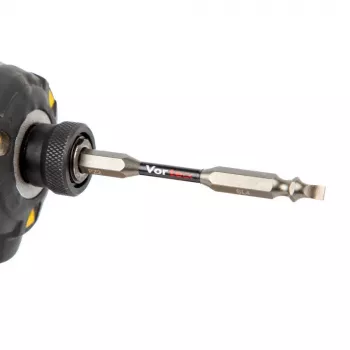 C.K Tools T4482 DEPZ2SL409D3 3-delt skruetrækkerbit-sæt, PoziDriv PZ2, kærv SL4,0 mm & SL9,0 mm, 25 mm, 1/4 inch sekskant, S2-stål