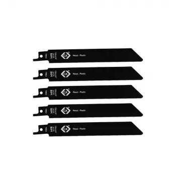 C.K Tools T0823 Reciprocating Saw Blades 24 TPI, 150 mm, Bi-Metal, 5-Pack