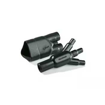 HellermannTyton 403-06180 Heat Shrink Molded Shape 90° Boot, Black, 2:1, Adhesive Lined