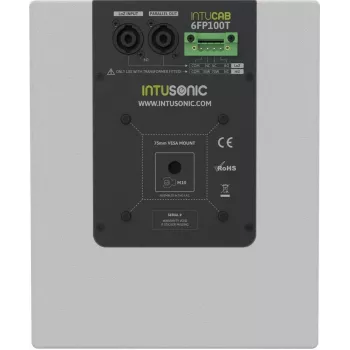 INTUSONIC 6FP100T 6,5 inch 2-vejs loftshøjttaler hvid (12604004)