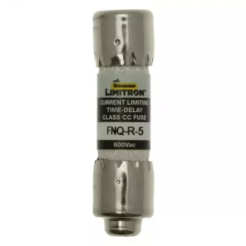Eaton FNQ-R-5 træg sikring, 5 A, 600 V AC, klasse CC, 10-pak