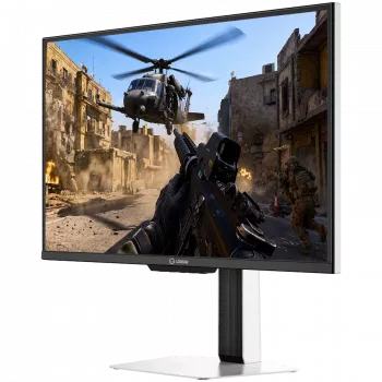 LORGAR 24,5 inch Full HD IPS 400Hz gaming-monitor, Dual LED, HDR600 Ready, højdejusterbar, hvid