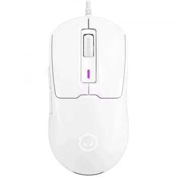 LORGAR MSA10R kablet gaming-mus, PixArt 3311, 6 programmerbare knapper, hvid (LRG-MSA10R-WH)