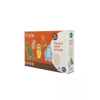 Trixie puslespil store og små dyr, 5 puslespil (35-630)