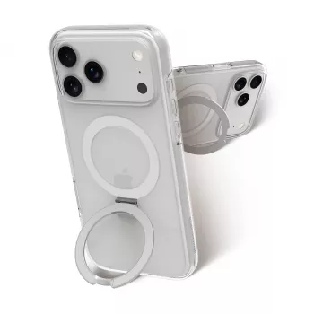 dbramante1928 Iceland Ultra D3O MagSafe-cover med stativ til iPhone 18 Pro Max / 17 Pro Max, transparent