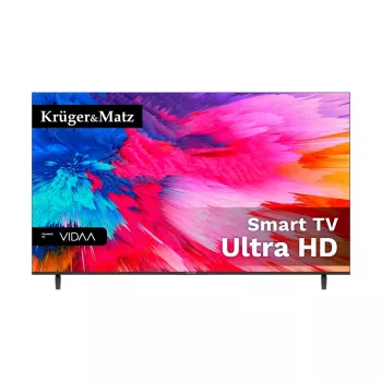 Kruger&Matz KM0250UHD-V3 50 inch 4K UHD Smart LED-TV med VIDAA U5, DVB-T2/S2, HDR10, Bluetooth, stemmestyring