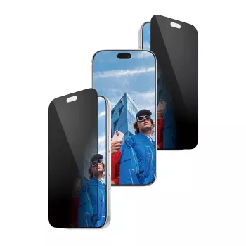 PanzerGlass 2-vejs privatlivsskærmbeskyttelse Ultra-Wide Fit med EasyAligner til Apple iPhone 18 Pro